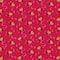 Fabric Traditions Valentine's Tossed Bees & Hearts Glitter Cotton Fabric